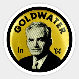 Goldwater in '64 Presidential Campaign Button Sticker